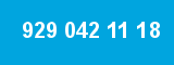 929 042 11 18
